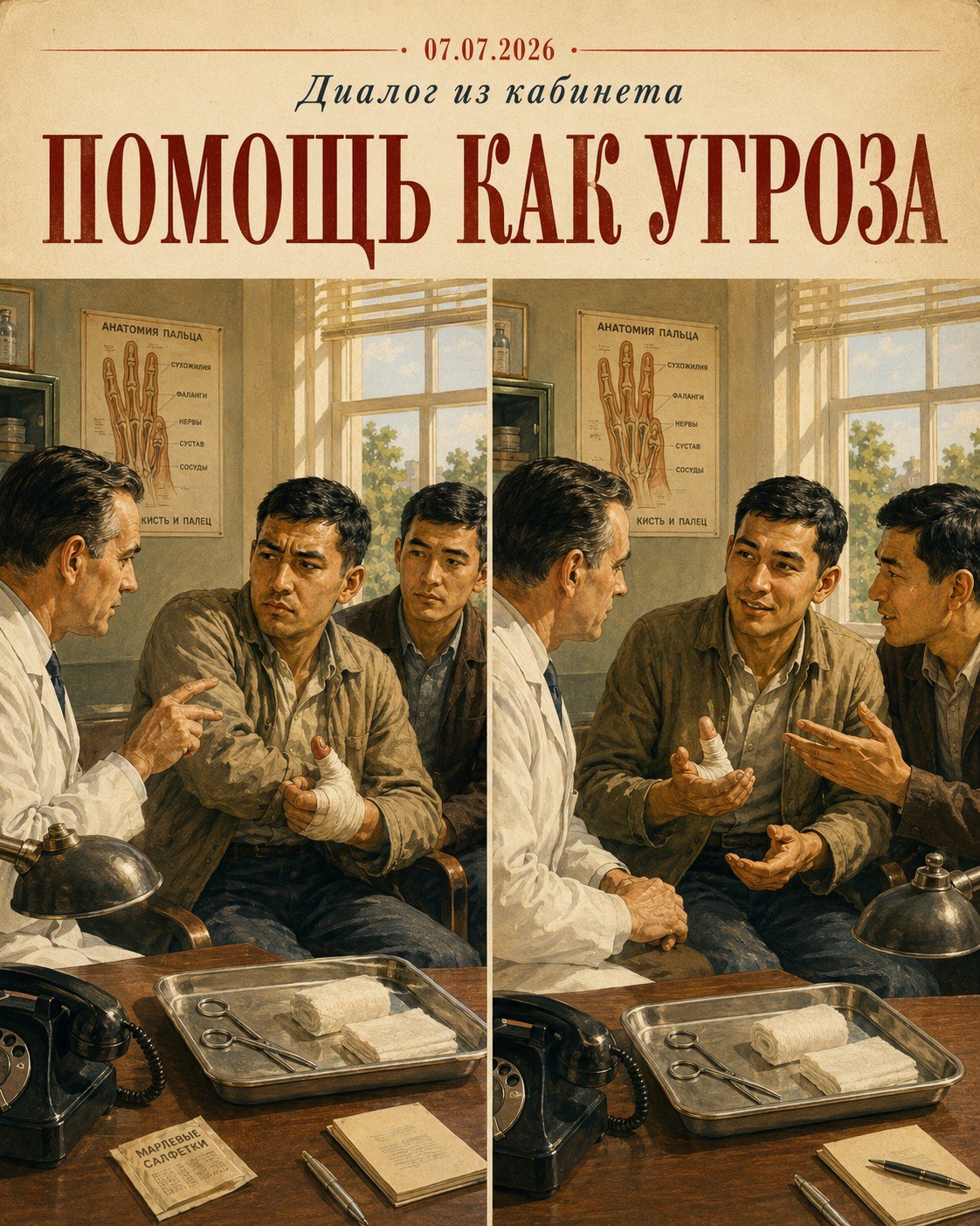 Диалог из кабинета  │  Помощь как угроза